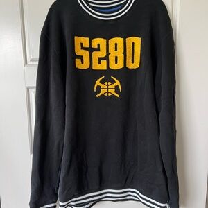 Nuggets 5280 Black and Yellow Men's Crewneck